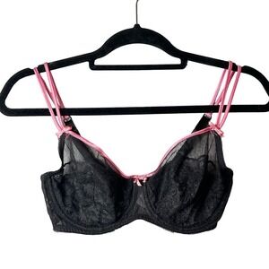 b.tempt'd by Wacoal Bra‎ Womens 34D Black Flirt Alert Lace Underwire Nordstrom